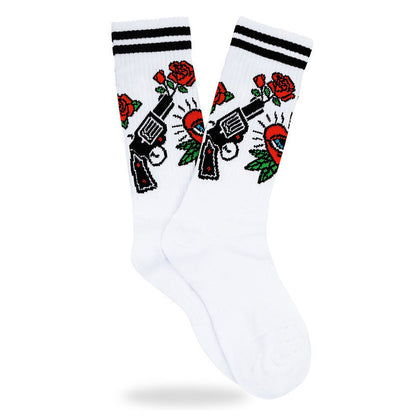 Street Sport Letters Japanese Trendy Socks Creative Tube Socks